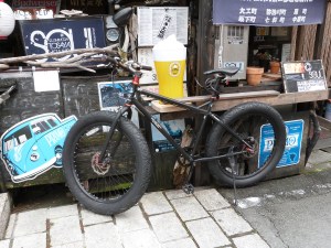 Witziges Fahrrad in Shimoda