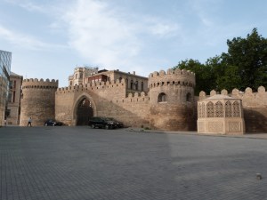 Blick auf die Altstadt von Baku